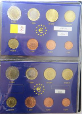 Vatikan- Kursmünzensätze in privater Verpackung (7 Stk.) - Monete e medaglie