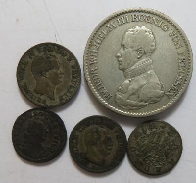 Altdeutschland (ca. 13 Stk., davon 10 AR/BIL) - Coins and medals