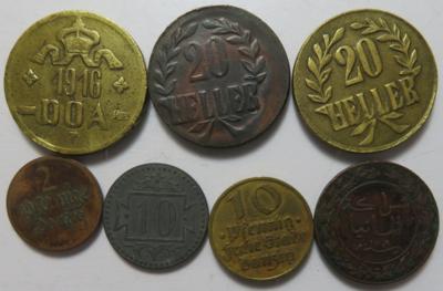 Deutsche Kolonien und Nebengebiete (7 Stk.) - Coins and medals