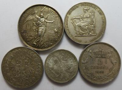 Franz Josef I. (5 Stk. AR) - Monete e medaglie