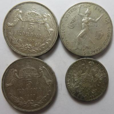 Franz Josef I. (ca. 20 Stk. AR) - Coins and medals