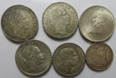 Franz Josef I. und 1. Republik (ca. 21 Stk. AR) - Monete e medaglie