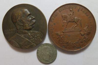 Franz Josef I. und seine Zeit(3 Stk., davon 1 AR) - Coins and medals