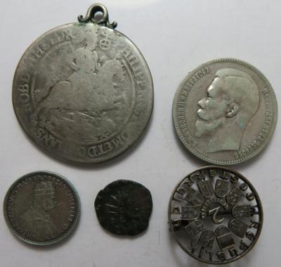 International (ca. 41 Stk., davon ca. 15 AR) - Monete e medaglie