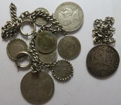Münzschmuck (2 Uhrketten) - Münzen und Medaillen