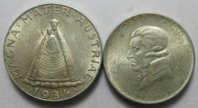 Österreich (ca. 15 Stk. AR + 2 Papiergeld) - Monete e medaglie