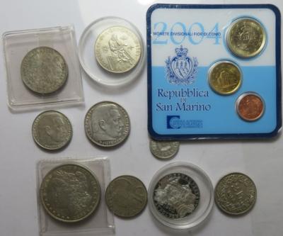 Österreich / International (ca. 15 Teile, dabei ca. 14 AR) - Münzen und Medaillen