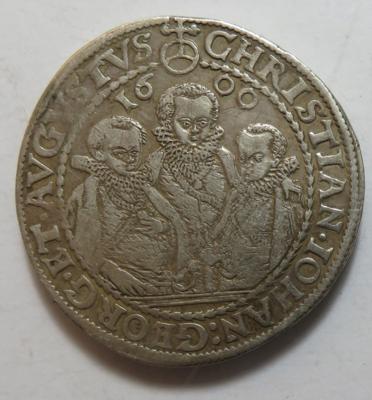 Sachsen A. L., Christian II., Johann Georg und August unter Vormundschaft Friedrich Wilhelms von Weimar 1591-1600 - Coins and medals