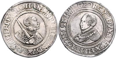 Sachsen A. L., Johann Friedrich und Georg 1534-1539 - Mince a medaile