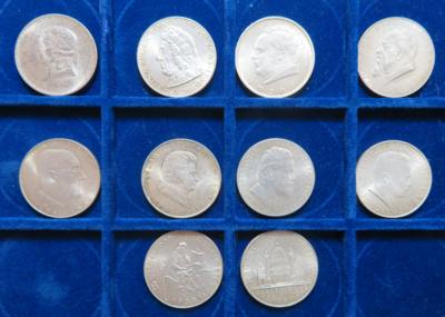 1. Republik Doppelschillinge (10 Stk. AR) - Münzen und Medaillen