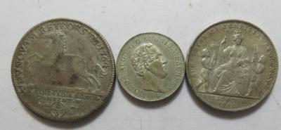 Altdeutschland (ca. 32 Stk., davon ca. 20 AR/BIL) - Coins and medals