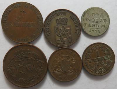 Altdeutschland (ca. 64 Stk., davon 1 BIL) - Coins and medals