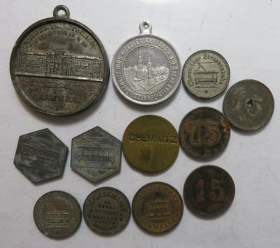 Chemnitz (12 Stk. AE/MET) - Coins and medals