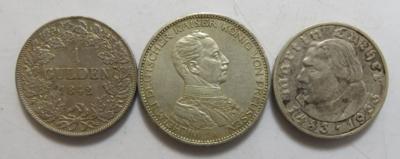 Deutschland (ca. 28 Stk., davon ca. 23 AR) - Münzen und Medaillen