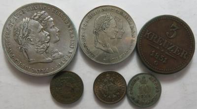 Franz Josef I. (ca. 36 Stk., davon ca. 13 AR) - Münzen und Medaillen