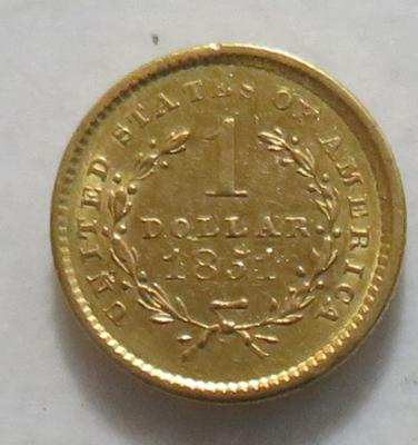 Goldmünze 1 Dollar - Mince a medaile