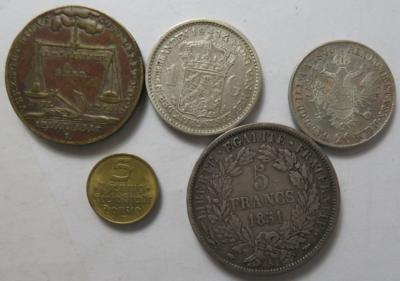 International (ca. 31 Stk., davon ca. 17 AR) - Coins and medals