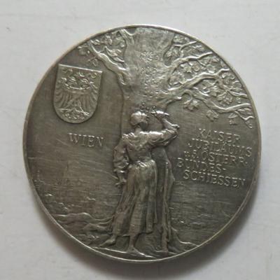 Kaiserjubiläums- und 5. öst. Bundesschiessen in Wien vom 26. Juni bis 6. Juli 1898 - Mince a medaile