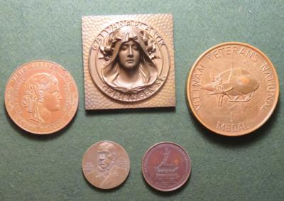 Medaillen, Plaketten u.ä. - international (ca. 116 Stk., davon 1 AR) - Monete e medaglie