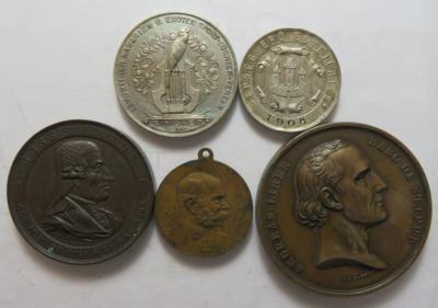 Medaillen Zeit Franz Jsoef I. (2 AR + 3 AE) - Mince a medaile