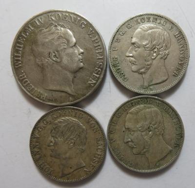 Vereinstaler (4 Stk. AR) - Münzen und Medaillen