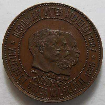 Vollendung des Nord-Ostsee-Kaals 1895 - Münzen und Medaillen