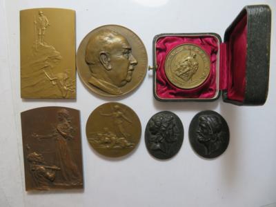 Zeit Franz Josef I. Medaillen und Plakette (7 Teile) - Münzen und Medaillen