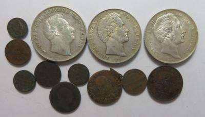 Altdeutschland (12 Stk., davon 3 AR) - Coins and medals