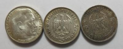 Deutsches Reich (ca. 28 Stk. AR) - Monete e medaglie