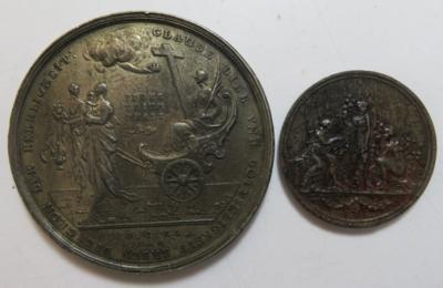 Eisengußmedaillen und andere Medaillen (5 Stk.) - Coins and medals