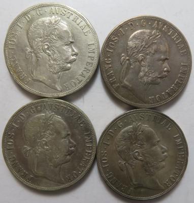 Franz Josef I. (4 Stk. AR) - Coins and medals