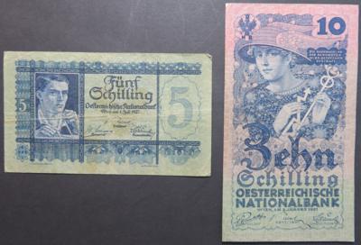 Papiergeld 1. Republik (2 Stk.) - Coins and medals