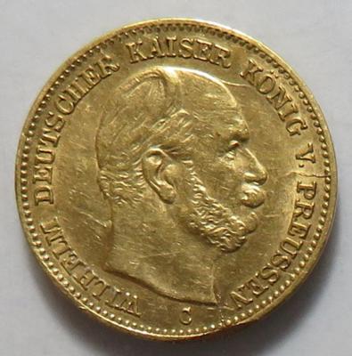 Preussen, Wilhelm I. 1861-1888 GOLD - Mince a medaile