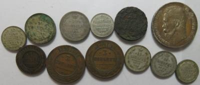 Russland (12 Stk., davon 7 AR) - Coins and medals