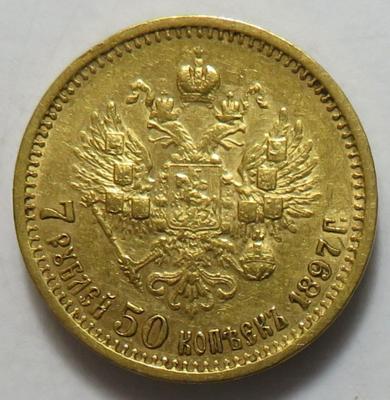 Russland, Nikolaus II. 1894-1917 GOLD - Münzen und Medaillen