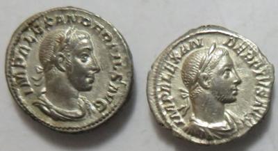 Severus Alexander 222-235 (2 Stk. AR) - Münzen und Medaillen