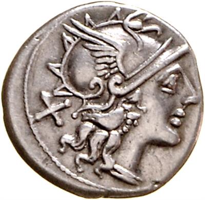 (2 AR) Denare: 1.) C. MAIANIUS? - Münzen, Medaillen und Papiergeld