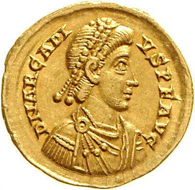 Arcadius 383-408 GOLD - Münzen, Medaillen und Papiergeld