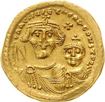 Heraclius und Söhne 613-641 GOLD - Monete, medaglie e carta moneta