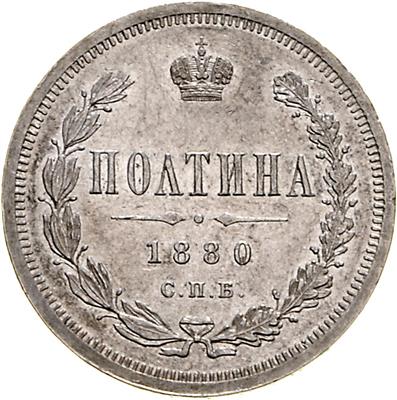 Alexander II. 1855-1881 - Coins, medals and paper money