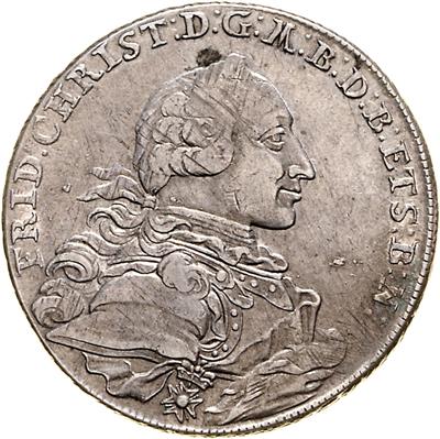 Brandenburg- Ansbach, Friedrich Christian 1763-1769 - Münzen, Medaillen und Papiergeld