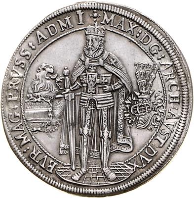 Eh. Maximilian als Hochmeister des Deutschen Ordens - Münzen, Medaillen und Papiergeld