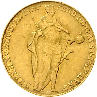 Ferdinand I. GOLD - Münzen, Medaillen und Papiergeld