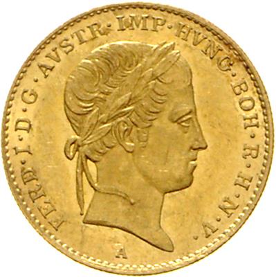 Ferdinand I. GOLD - Münzen, Medaillen und Papiergeld