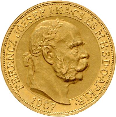 Franz Josef I. GOLD - Münzen, Medaillen und Papiergeld