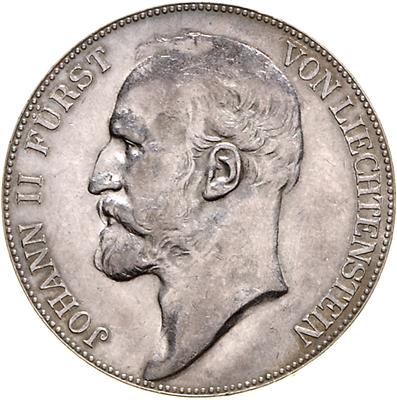 Johann II. 1858-1929 - Münzen, Medaillen und Papiergeld