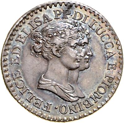 Lucca und Piombino, Felice und Elisa Bonaparte 1805-1814 - Mince a medaile