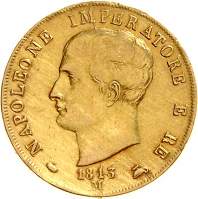 Napoleon I. 1804-1814, GOLD - Münzen, Medaillen und Papiergeld