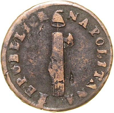 NeapolitanischeParthenopäische Republik 1799 - Monete, medaglie e carta moneta