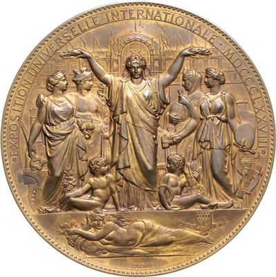 Paris, Weltausstellung 1878 - Mince a medaile